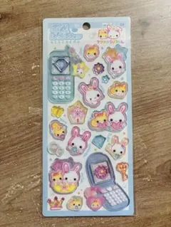 【正規品】フワフワらびちゃん 平成はっぴーフォン ステッカー シール 平成レトロ