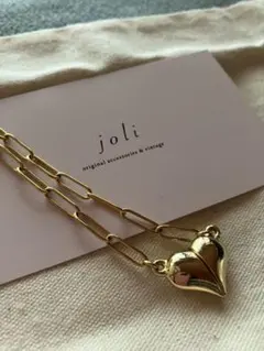 joli ハート型ペンダント ネックレス　ゴールド　マグネット