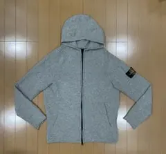 【希少】ストーンアイランド ウール ジップ ニットパーカー L グレー 正規品