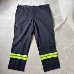 US古着 CINTAS シンタスワークパンツ グレー 反射テープ付き サイズ46
