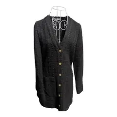 時間SALE ZARA ‼️ツィード金ボタンジャケット　コートS ブラック