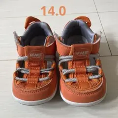イフミー　サンダル　オレンジ　14.0cm