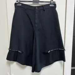 ブラック コムデギャルソン ジップハーフパンツのサムネイル