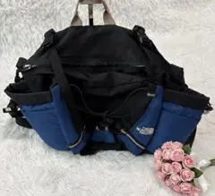 THE NORTH FACE アウトドア多機能ウエストバッグ ブルー×ブラック