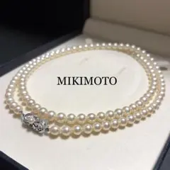 現行クラスプ✨MIKIMOTO Mチャーム パールネックレス アコヤ 5mm
