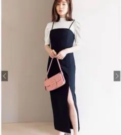 【GRL】 田中みな実 スリットタイトキャミワンピース Sサイズ