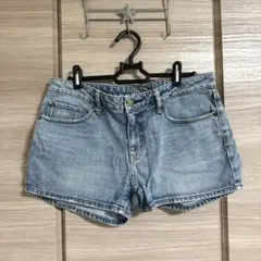UNIQLO デニム ショートパンツ ライトブルー