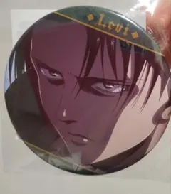 進撃の巨人 記憶への進撃 ガラポン リヴァイ 缶バッジ