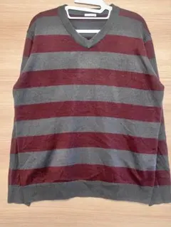 GU ボーダーニット　メンズ