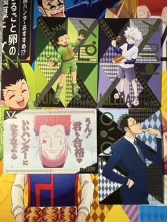 Hunter×Hunter ハンターハンター 銀だこ キルア　ヒソカ　4枚セット