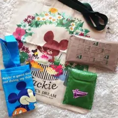 エコバッグまとめ売り　ハローキティ　ミッキー　有馬記念　ベアーズスクール