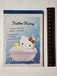 A52 ハローキティー　シール付きメモ帳　平成当時品