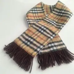 [美品]　マフラー　ブラウン/チェック
