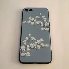 iPhone7/8/SE用ソフトケース 花柄