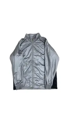 adidas 80s 万国旗タグ シルバー トラックジャケット ナイロン風