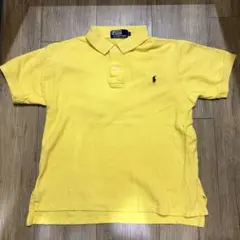 polo ラルフローレン ポロシャツ イエロー ビッグポニー y2k