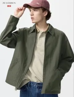 UNIQLO JW ANDERSON ジップアップブルゾン XL オリーブのサムネイル