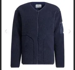 15【新品】М アディダス リバーシブル 長袖ジャケット ブルー