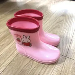 美品★ミッフィーピンクの長靴 14cm 雨の日
