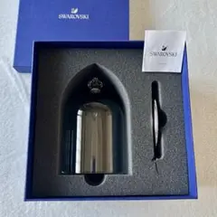 スワロフスキー　ガラス鐘　ディスプレイ台　箱付き　置物