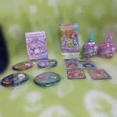 サンリオキャラクターズ キラキラBIG缶バッジ2 ×4コ＆プリキュアシール×6枚
