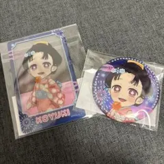 鬼滅の刃　花火大会2025 恋雪　缶バッジとアクリルクリアカード