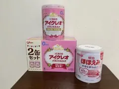 アイクレオ バランスミルク 2缶セット＋1缶(＋明治ほほえみ缶1缶おまけ)のサムネイル