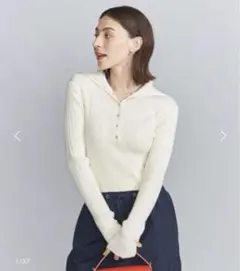 BEAUTY&YOUTH リブコンタクトタートルネックニットプルオーバー