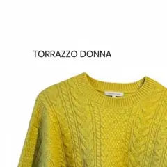 【美品】TORRAZZO DONNA トラッゾドンナ　ケーブルニット セーター