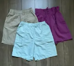 女の子　140 ショートパンツ3枚おまとめ売り