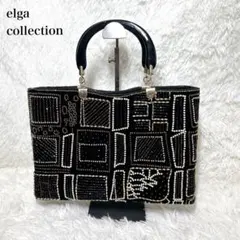 ✨美品✨昭和レトロ elga collection 希少 ビーズバッグ 金具