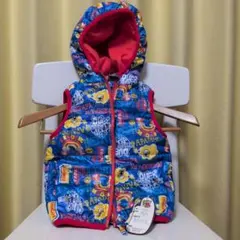 カラフルキャラクター ダウンベスト 95cm