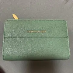 CHARLES & KEITH グリーン 二つ折り財布