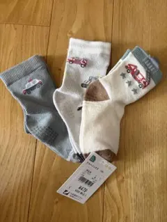 キッズ靴下 13〜16cm 車柄 新品 タグ付き