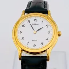 【電池交換済】SEIKO　SPIRIT　セイコー　レディース腕時計　新品ベルト