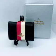 ヴィヴィアン ウエストウッド 913VW153三つ折り財布 ストライプ柄