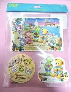 ディズニーシー ダッフィー ＆フレンズ ポストカード ステッカー