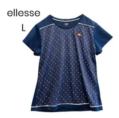ellesse テニスウエア 半袖Tシャツ ドット柄 スポーツウエア b034のサムネイル