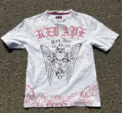 Y2K 00s 平成　お兄系　ギャル　ラメ　Tシャツ　RED APE 刺繍