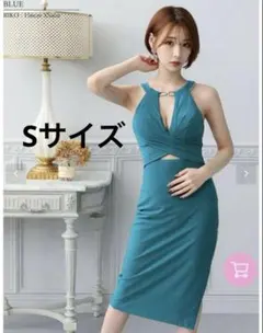 ヴュート　Veautt キャバドレス　ミディアムドレス　Sサイズ