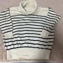 タートルネック ニット ボーダー柄 긴팔