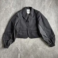 noir kei ninomiya ギャザー テーラードジャケット S ウール noir kei ninomiya ギャザー テーラードジャケット S ウール