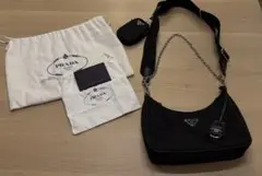 美品 PRADA Re-Edition 2005 ナイロン ショルダー ブラック