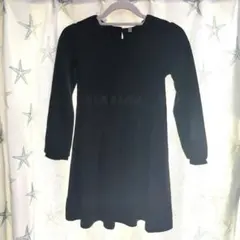 冠婚葬祭　発表会　140cm　黒ワンピース