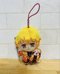 鬼滅の刃　我妻善逸　ラスカル　ぬいぐるみ　キーホルダー