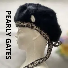 PEARLY GATES パーリーゲイツ　ベレー帽　ブラック　フリーサイズ