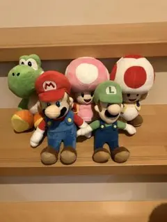 スーパーマリオ ぬいぐるみ 5点セット - メルカリ