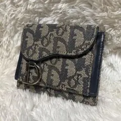 Christian Dior トロッター柄 がま口 二つ折り財布 - メルカリ