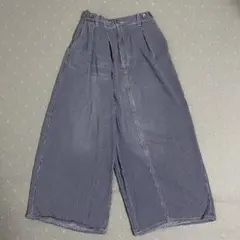 Niko and…JEANS リメイクバキーデニムパンツ インディゴのサムネイル