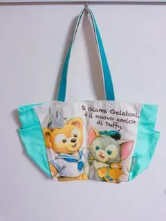 ダッフィー　ジェラトーニ　トートバッグ　ディズニー　タグ付